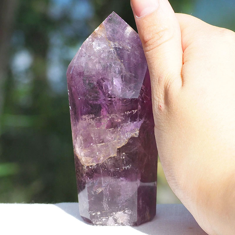 Natural Amethyst Crystal Point J820 4 Natural Amethyst Crystal Point J820 | Himalayan Salt Factory