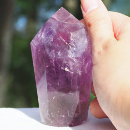 Natural Amethyst Crystal Point J822 5 Natural Amethyst Crystal Point J822 | Himalayan Salt Factory