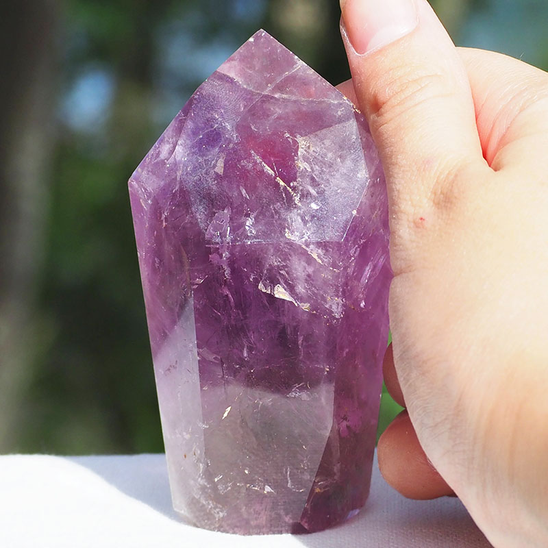 Natural Amethyst Crystal Point J822 4 Natural Amethyst Crystal Point J822 | Himalayan Salt Factory