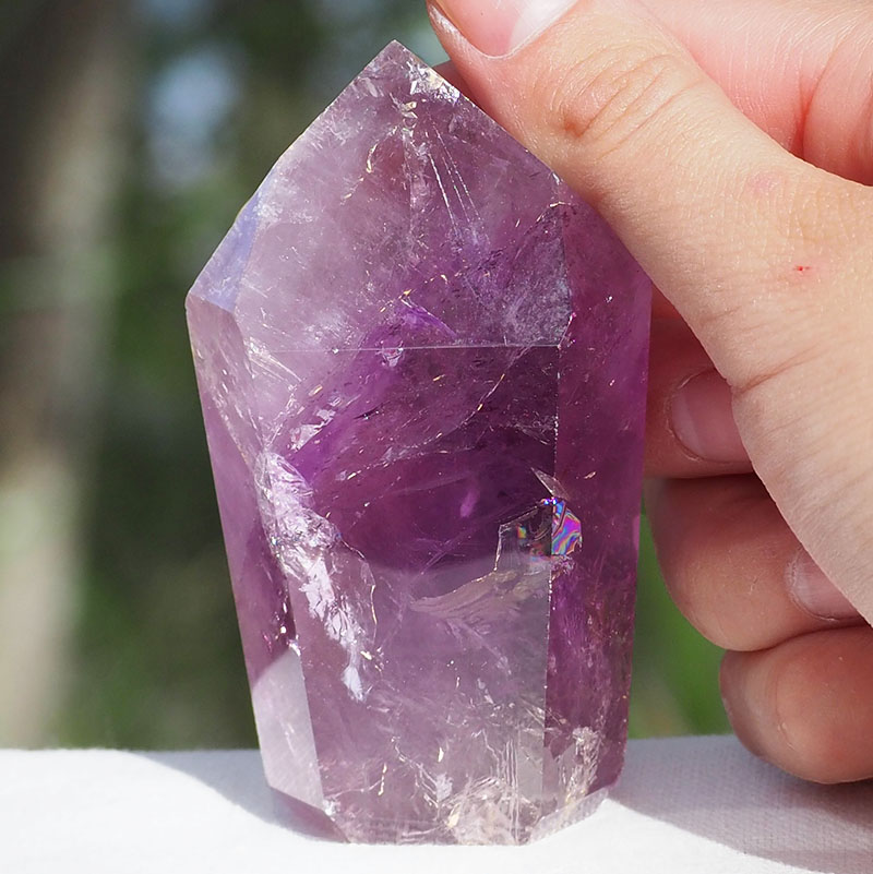 Natural Amethyst Crystal Point J823 4 Natural Amethyst Crystal Point J823 | Himalayan Salt Factory