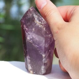 Natural Amethyst Crystal Point J825 5 Natural Amethyst Crystal Point J825 | Himalayan Salt Factory