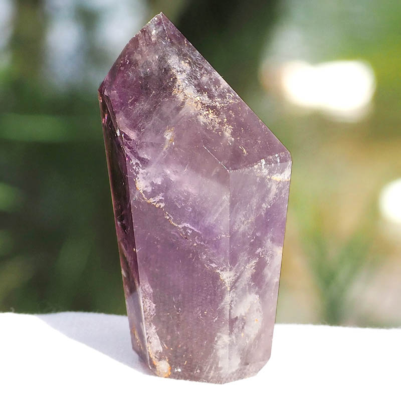 Natural Amethyst Crystal Point J825 3 Natural Amethyst Crystal Point J825 | Himalayan Salt Factory