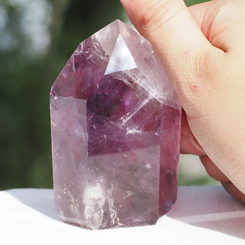 Natural Amethyst Crystal Point J827 4 Natural Amethyst Crystal Point J827 | Himalayan Salt Factory