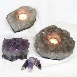 Natural Amethyst Loving Set J920 | Himalayan Salt Factory