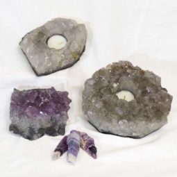 Natural Amethyst Loving Set J920 | Himalayan Salt Factory