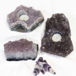 Natural Amethyst Loving Set J921 | Himalayan Salt Factory