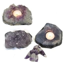 Natural Amethyst Loving Set J924 | Himalayan Salt Factory