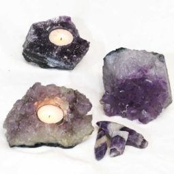 2.4Kg Natural Amethyst Loving Set J927 5 Natural Amethyst Loving Set J927 | Himalayan Salt Factory