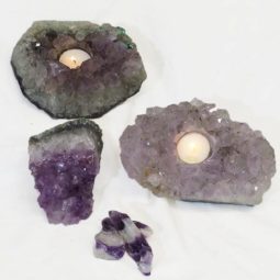 4.04Kg Natural Amethyst Loving Set J931 5 Natural Amethyst Loving Set J931 | Himalayan Salt Factory