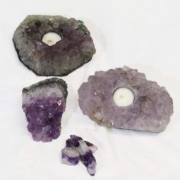 Natural Amethyst Loving Set J931 | Himalayan Salt Factory
