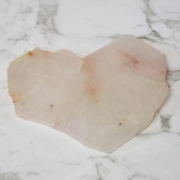 0.24kg Natural Clear Quartz Coaster J863 8 Natural Clear Quartz Coaster J863 | Himalayan Salt Factory