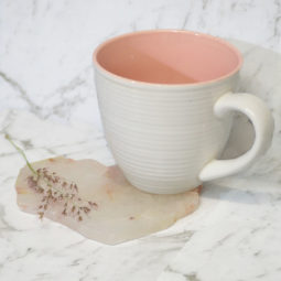 0.24kg Natural Clear Quartz Coaster J863 7 Natural Clear Quartz Coaster J863 | Himalayan Salt Factory