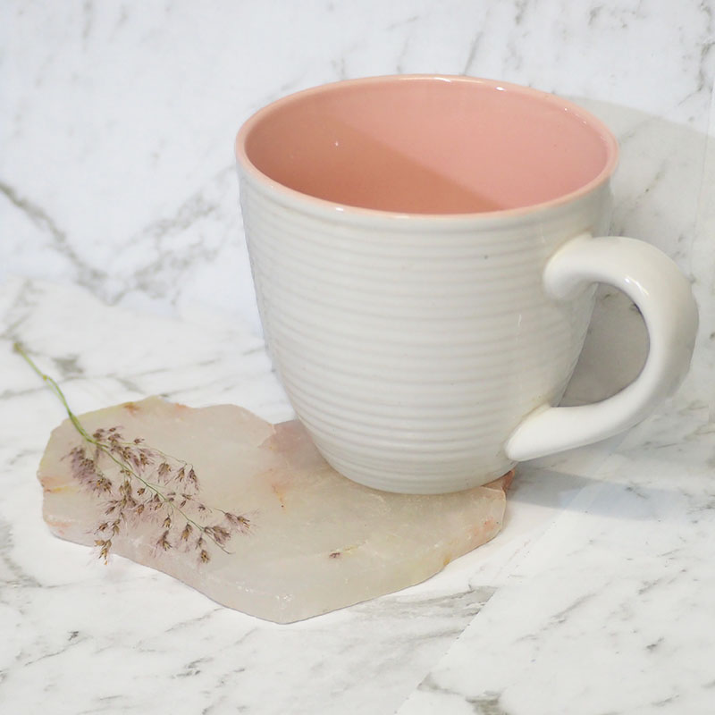 0.24kg Natural Clear Quartz Coaster J863 5 Natural Clear Quartz Coaster J863 | Himalayan Salt Factory