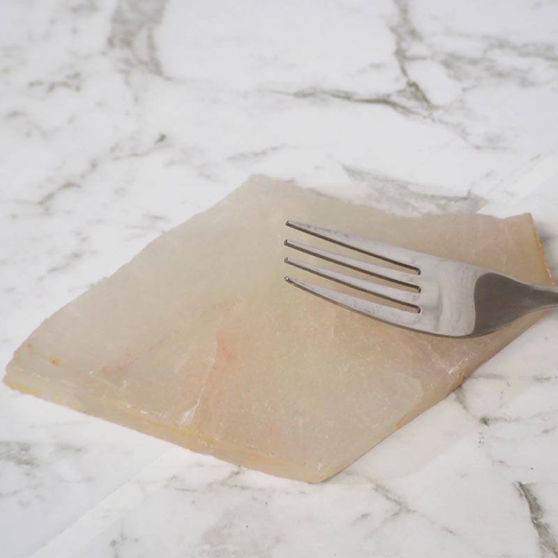 0.4kg Natural Clear Quartz Coaster J864 3 0.4kg Natural Clear Quartz Coaster J864