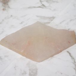 0.4kg Natural Clear Quartz Coaster J864 7 Natural Clear Quartz Coaster J864 | Himalayan Salt Factory