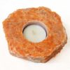 Orchid Calcite Slab Tealight Candle Holder - Polished | Himalayan Salt Factory