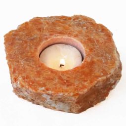 Orchid Calcite Slab Tealight Candle Holder - Polished | Himalayan Salt Factory