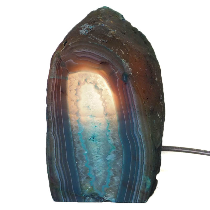 1.94Kg Agate Crystal Lamp J1012 4 Agate Crystal Lamp J1012 | Himalayan Salt Factory