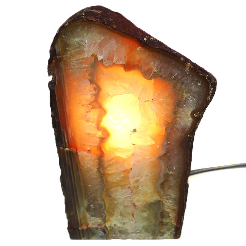 Natural Agate Crystal Lamp J1045 4 Natural Agate Crystal Lamp J1045 | Himalayan Salt Factory