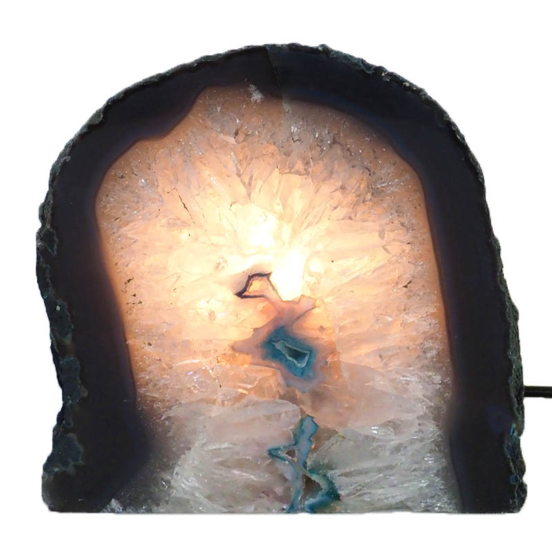 Agate Crystal Lamp J1082 4 Agate Crystal Lamp J1082 | Himalayan Salt Factory
