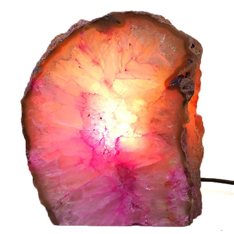 3.44Kg Agate Crystal Lamp J1108 4 Agate Crystal Lamp J1107 | Himalayan Salt Factory