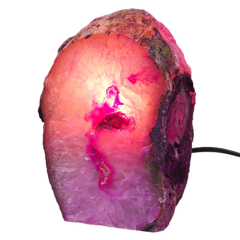 3.02Kg Agate Crystal Lamp J1117 4 Agate Crystal Lamp S542 | Himalayan Salt Factory