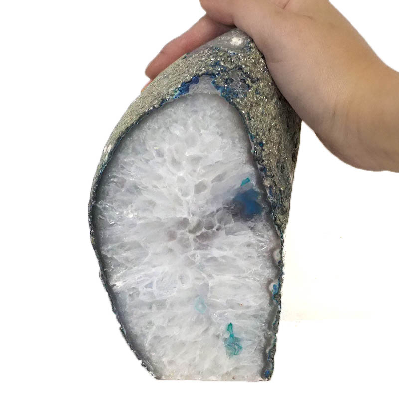 1.78kg Teal Agate Crystal Lamp J1142 5 Agate Crystal Lamp J1142 | Himalayan Salt Factory