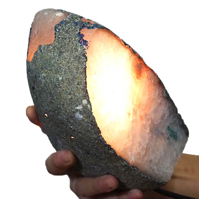 1.78kg Teal Agate Crystal Lamp J1142 6 Agate Crystal Lamp J1142 | Himalayan Salt Factory