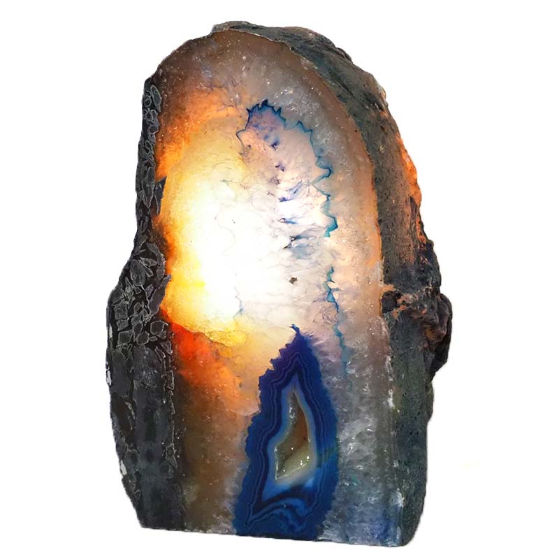 2Kg Agate Crystal Lamp J1152 4 Agate Crystal Lamp J1152 | Himalayan Salt Factory