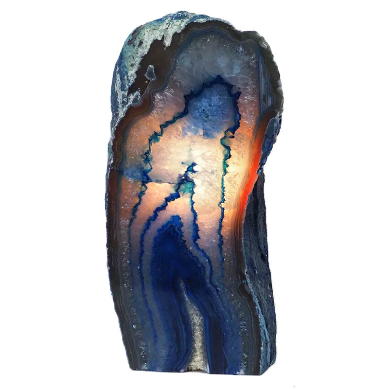 1.6Kg Agate Crystal Lamp J1216 4 Agate Crystal Lamp J1216 | Himalayan Salt Factory