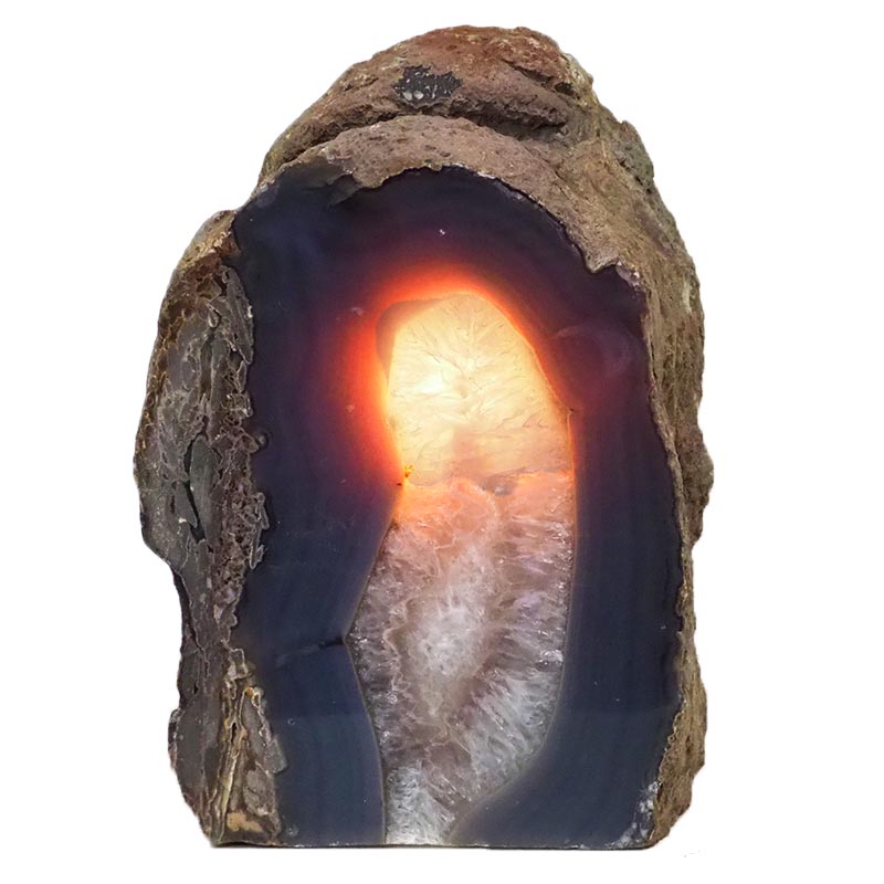 3.55Kg Agate Crystal Lamp J1228 4 Agate Crystal Lamp J1228 | Himalayan Salt Factory