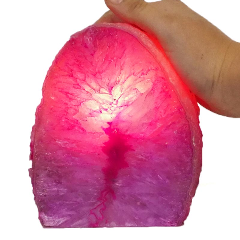 1.7Kg Agate Crystal Lamp J1229 4 Agate Crystal Lamp J1229 | Himalayan Salt Factory