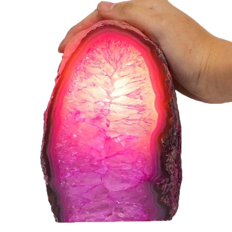 2.23Kg Agate Crystal Lamp J1231 4 Agate Crystal Lamp J1231 | Himalayan Salt Factory