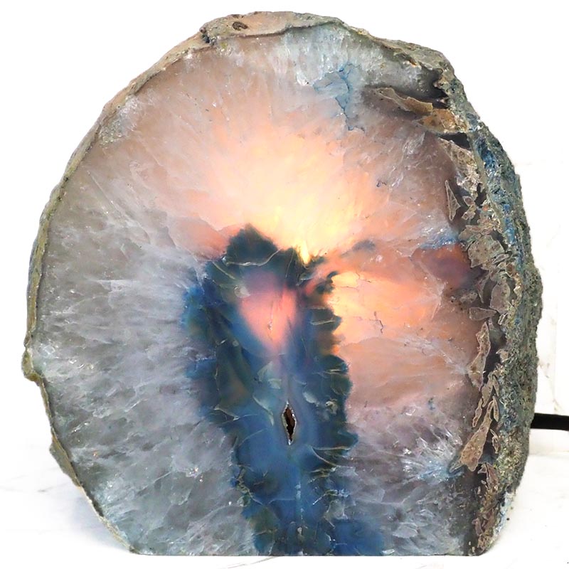 3.57Kg Agate Crystal Lamp J986 4 Agate Crystal Lamp J986 | Himalayan Salt Factory