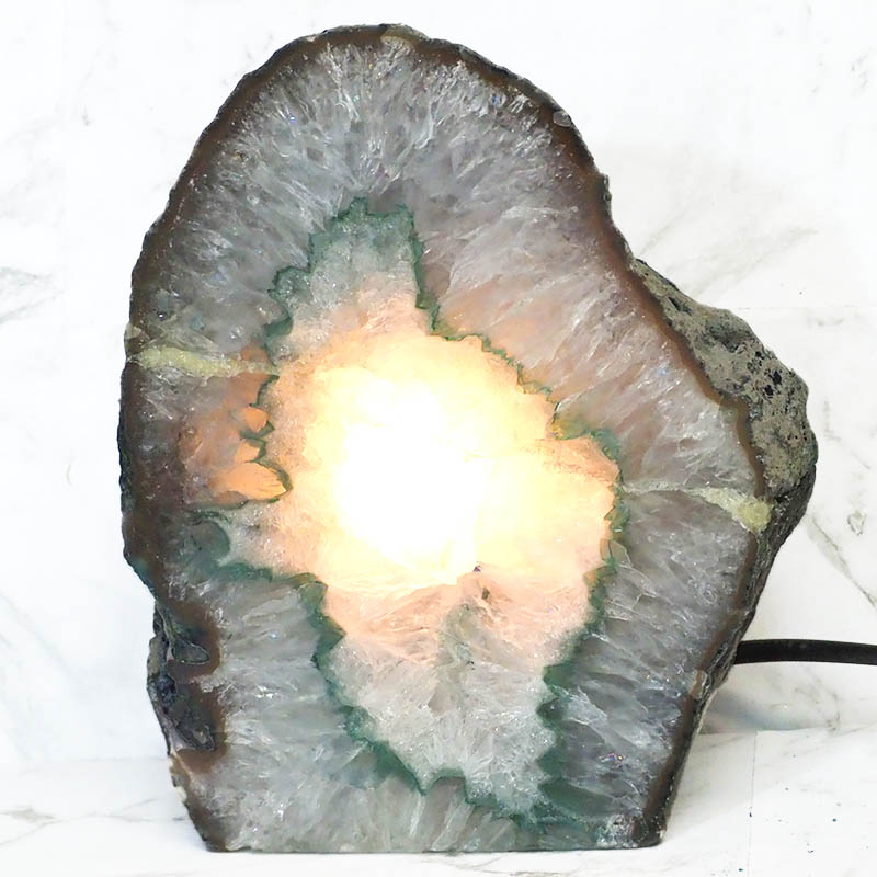 2.45Kg Agate Crystal Lamp J987 4 Agate Crystal Lamp J987 | Himalayan Salt Factory