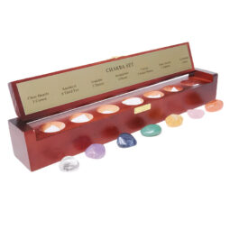 Chakra Set in Gemstone Box | Crystal Factory