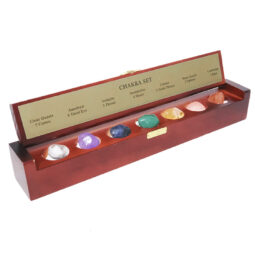 Chakra Set in Gemstone Box | Crystal Factory