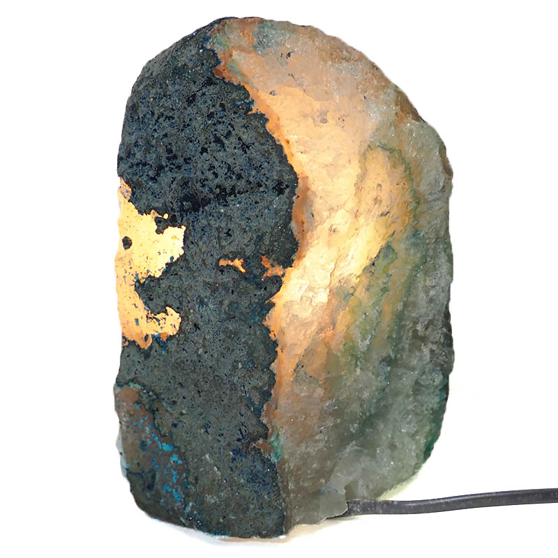 2.2Kg Natural Agate Crystal Lamp J1023 6 Natural Agate Crystal Lamp J1023 | Himalayan Salt Factory