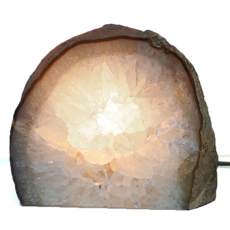 3.22Kg Natural Agate Crystal Lamp J1029 4 Natural Agate Crystal Lamp J1029 | Himalayan Salt Factory