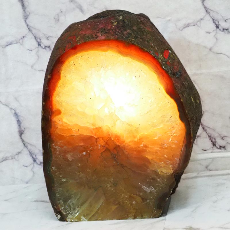 2.5Kg Agate Crystal Lamp J1201 4 Agate Crystal Lamp J1201 | Himalayan Salt Factory
