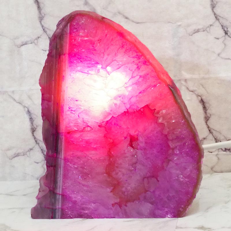 2Kg Agate Crystal Lamp J1207 4 Agate Crystal Lamp J1207 | Himalayan Salt Factory