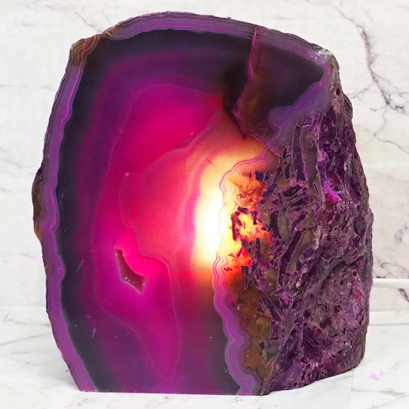 3.81Kg Agate Crystal Lamp J1212 4 Agate Crystal Lamp J1212 | Himalayan Salt Factory