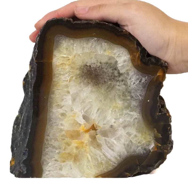 2.53Kg Natural Agate Crystal Lamp J962 5 Natural Agate Crystal Lamp J962 | Himalayan Salt Factory