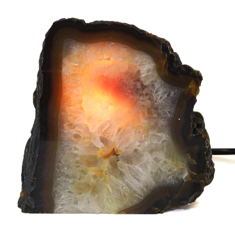 2.53Kg Natural Agate Crystal Lamp J962 4 Natural Agate Crystal Lamp J962 | Himalayan Salt Factory