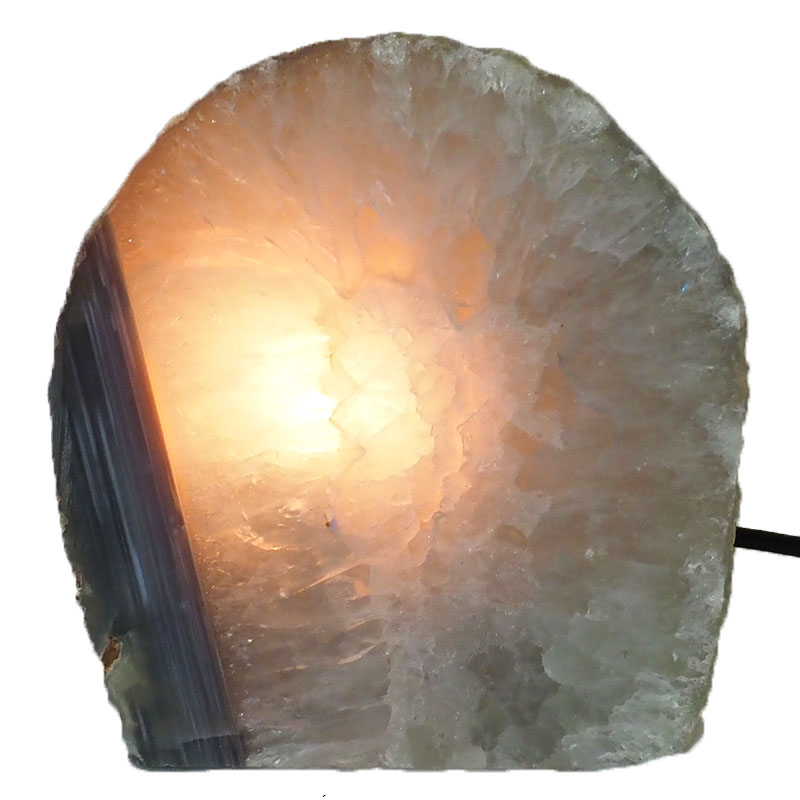 3Kg Natural Agate Crystal Lamp J974 4 Natural Agate Crystal Lamp J974 | Himalayan Salt Factory