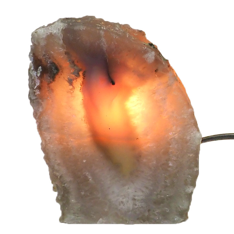 1.06Kg Natural Agate Crystal Lamp J975 4 Natural Agate Crystal Lamp J975 | Himalayan Salt Factory