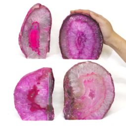 Pink Agate Crystal Lamp Bulk Set 4 Package - Image 3