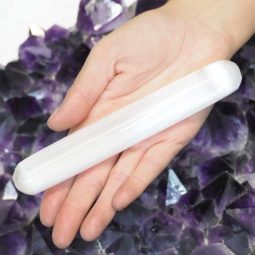 Selenite Wands with Round Ends x 3 | Himalayan Salt Factory