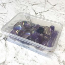 0.5kg Polished Angel Aura Amethyst Stones | Himalayan Salt Factory