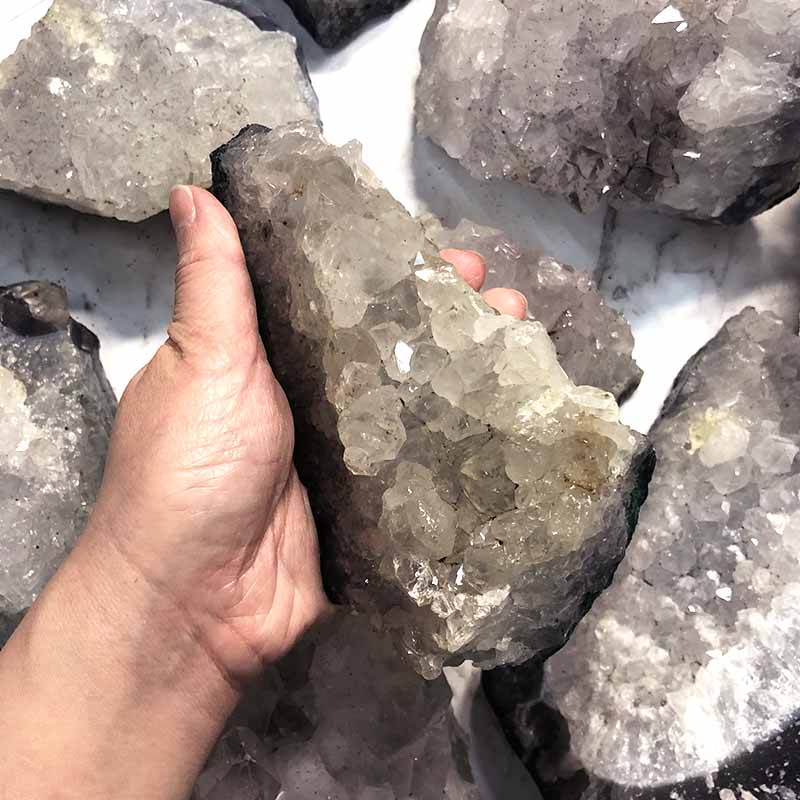 10kg Amethyst Rough Crystal with Terminated Point Parcel - S643 3 10kg Amethyst Rough Crystal with Terminated Point - S643 | Himalayan Salt Factory